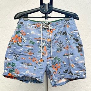 J. Crew Tropical Print Swim Shorts